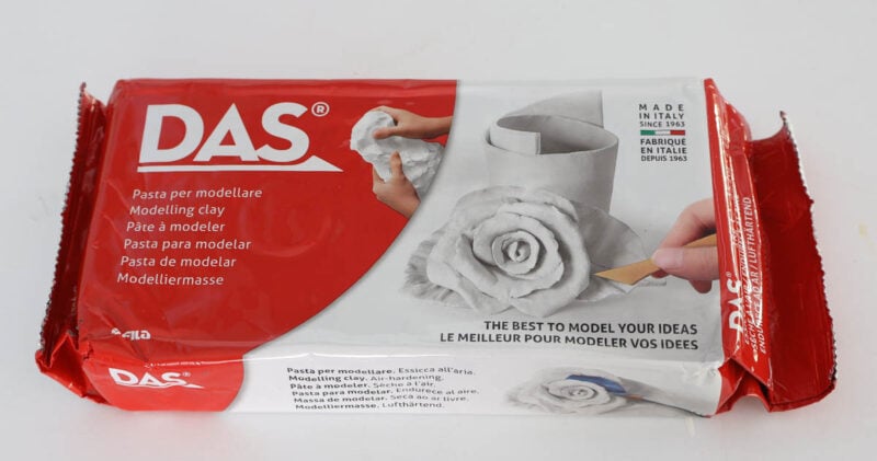 package of air-dry clay