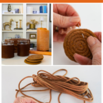 photos of making rope coasters by hand