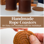 photos of making rope coasters by hand